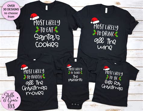 Get Festive with the Most Likely To Christmas Shirts Collection